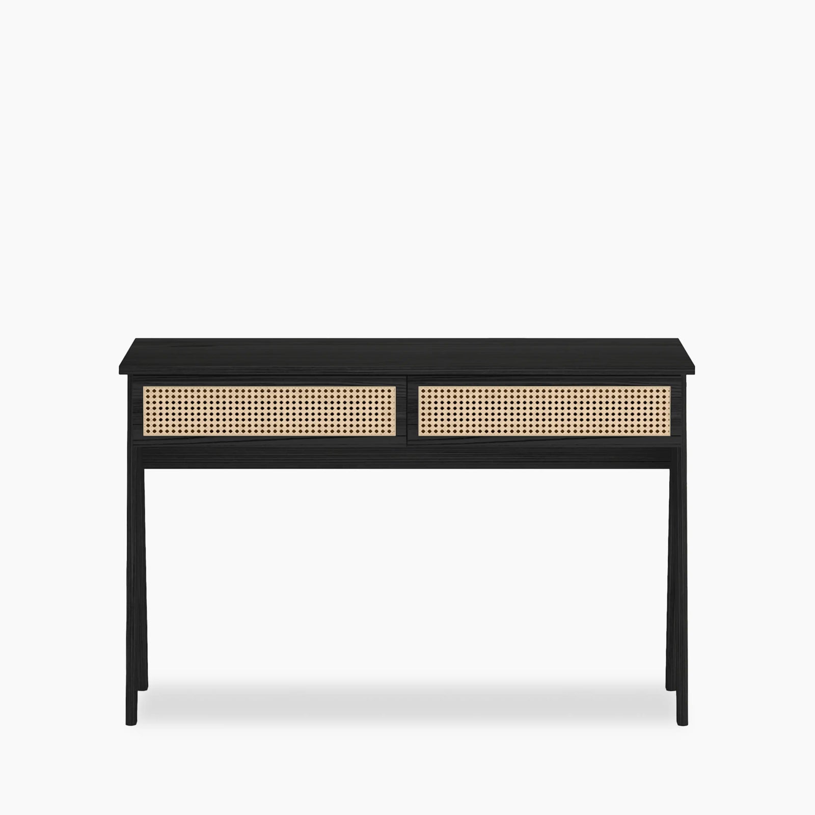 Campbell Wooden 2 Drawer Desk | Black