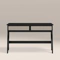 Campbell Large Wooden 2 Drawer Desk | Black