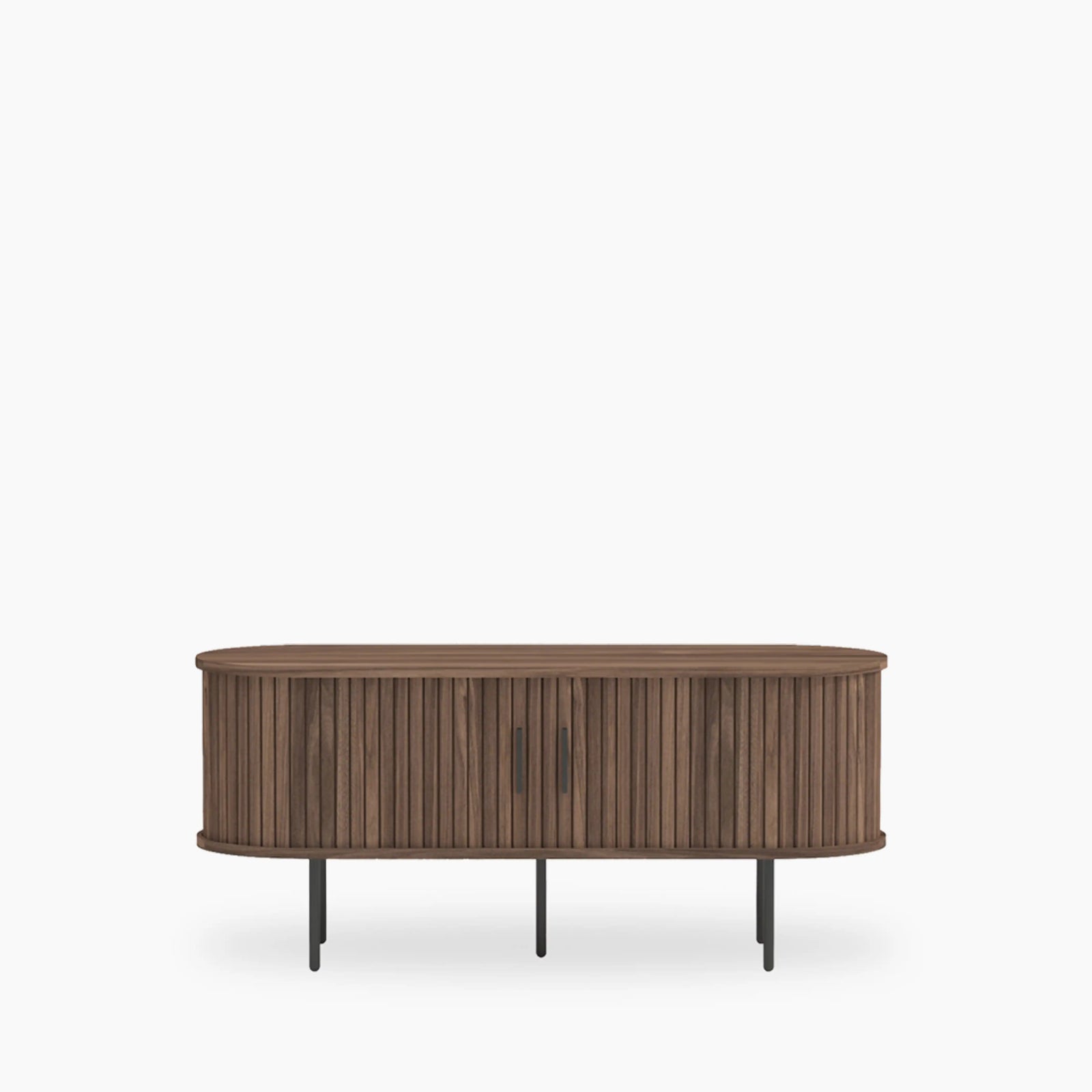 Mika Wooden TV Stand | Walnut & Black