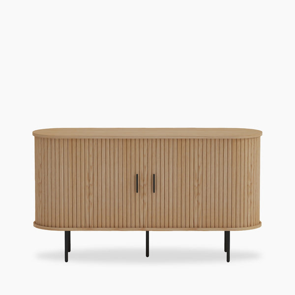 Mika Wooden Sideboard | Oak & Black