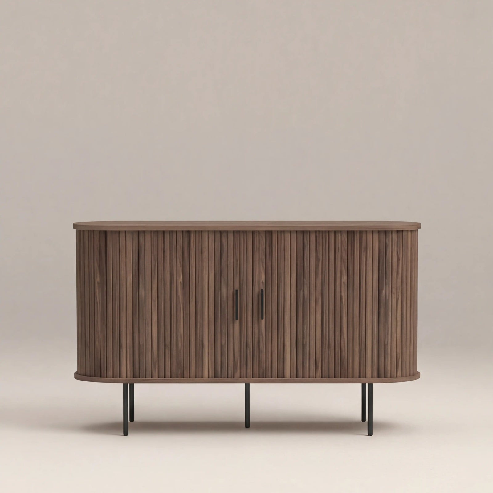Mika Wooden Sideboard | Walnut & Black