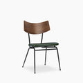 Phoenix Dining Chair | Vintage Green Faux Leather & Black