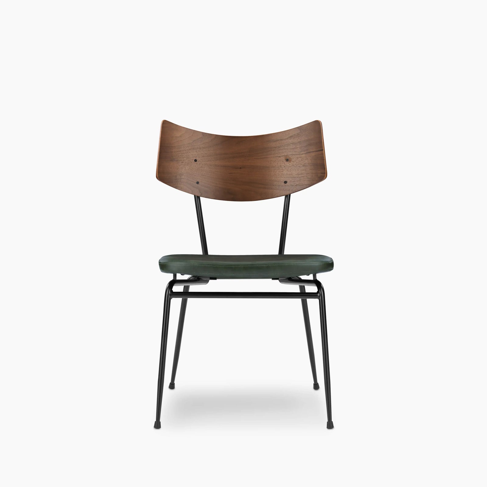 Phoenix Dining Chair | Vintage Green Faux Leather & Black