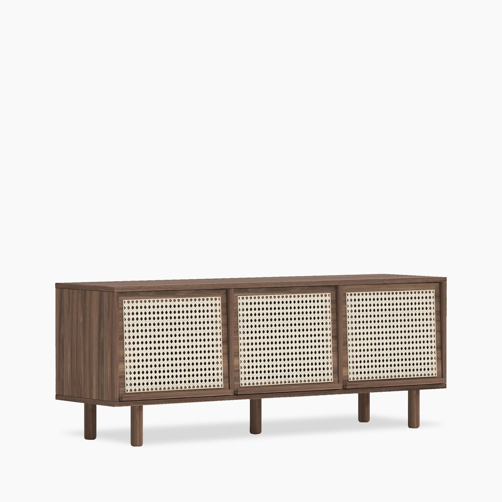Soller Large Wooden TV Stand | Walnut & Natural