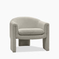 Findlay Armchair | Speckled Stone Sustainable Boucle & Walnut