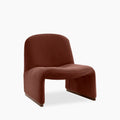 Arlet Accent Chair | Rust Sustainable Velvet & Walnut