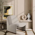 Arlet Accent Chair | Speckled Stone Sustainable Boucle & Walnut