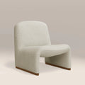 Arlet Accent Chair | Speckled Stone Sustainable Boucle & Walnut