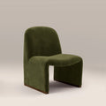 Arlet Accent Chair | Olive Green Sustainable Velvet & Walnut