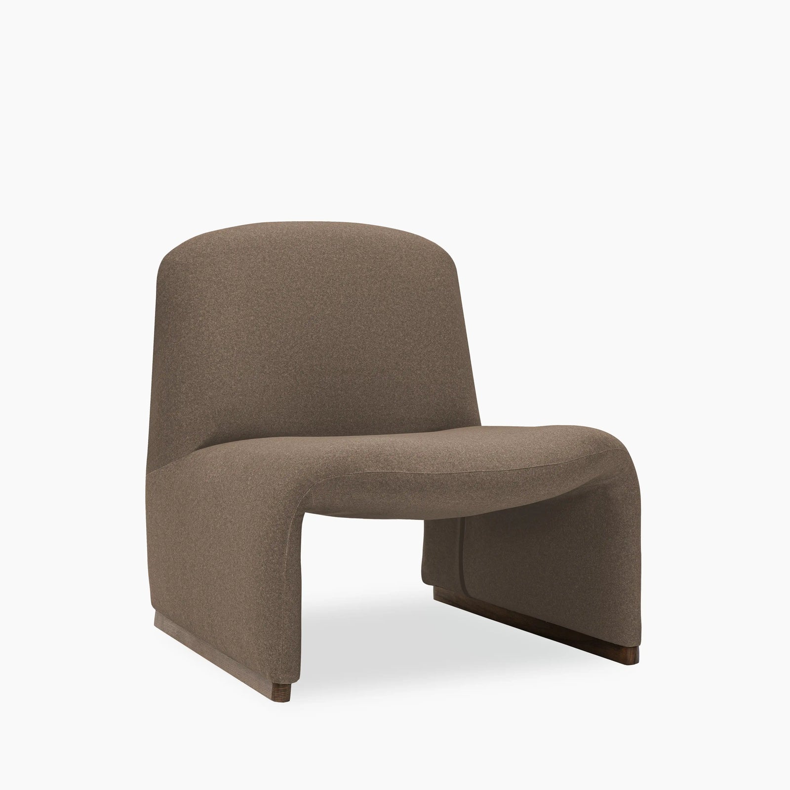 Arlet Accent Chair | Truffle Brown Sustainable Mohair Velvet & Walnut
