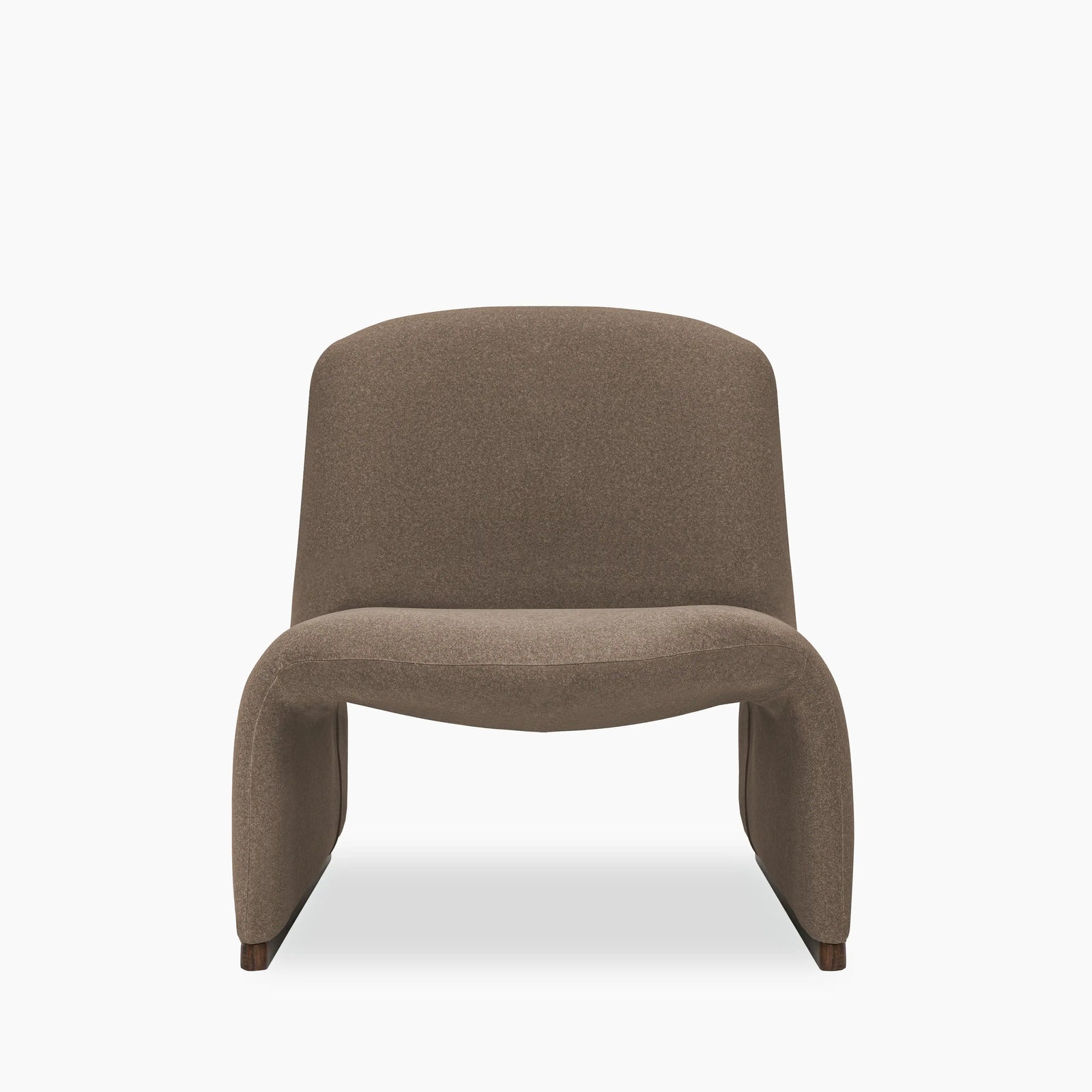 Arlet Accent Chair | Truffle Brown Sustainable Mohair Velvet & Walnut