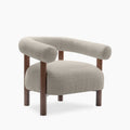 Cielo Armchair | Speckled Stone Sustainable Boucle & Walnut
