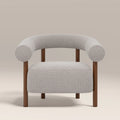 Cielo Armchair | Speckled Stone Sustainable Boucle & Walnut