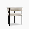 Roane Dining Chair | Speckled Stone Sustainable Boucle & Black