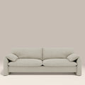 Haven 3 Seater Sofa | Speckled Stone Sustainable Boucle