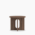 Moreton Round Wooden Side Table | Walnut