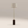 Elodie Floor Lamp | Natural Linen & Walnut