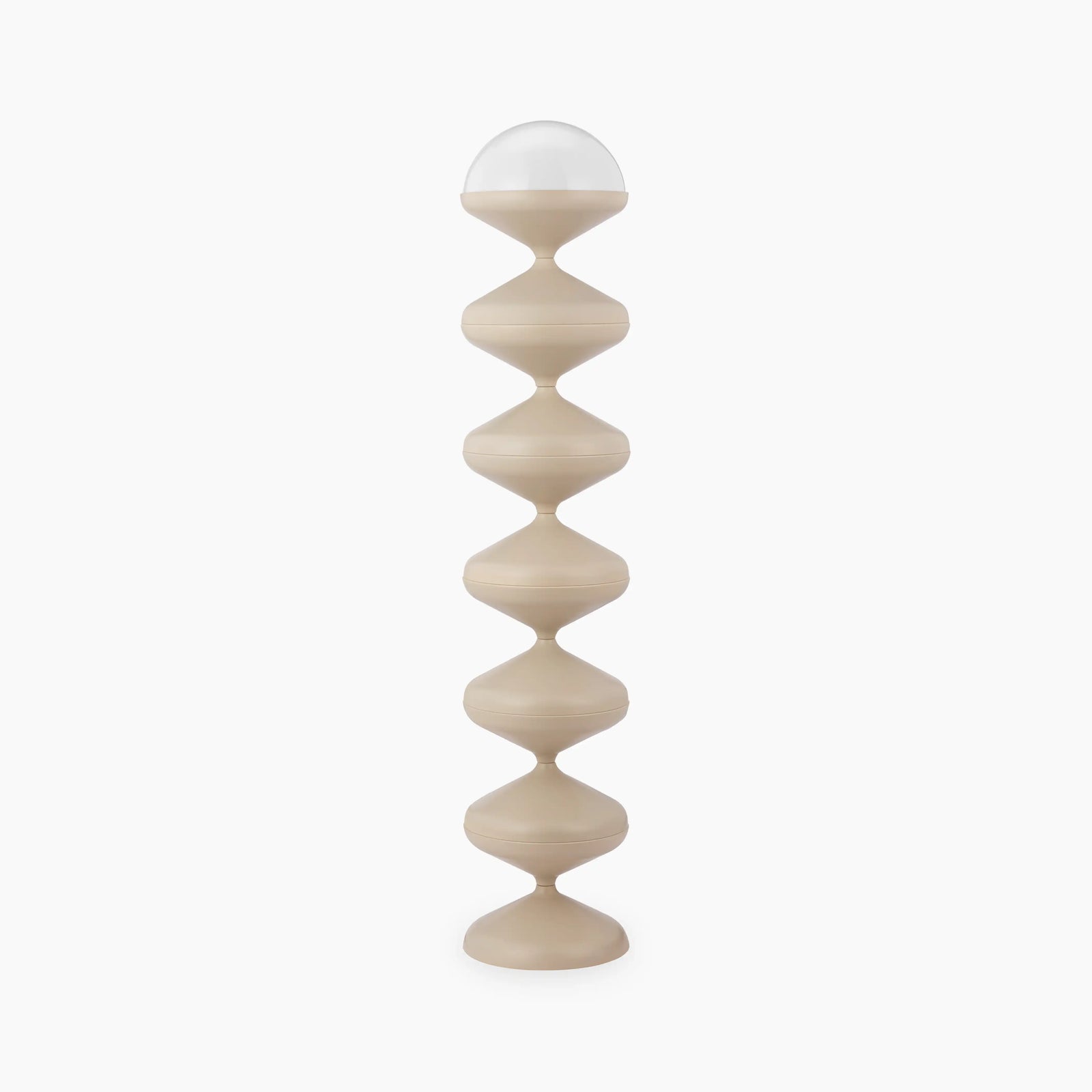 Brandon Floor Lamp | Opaque & Taupe