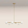 Margot Chandelier | Opal Glass & Brass