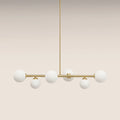 Margot 6 Light Chandelier | Opal Glass & Brass