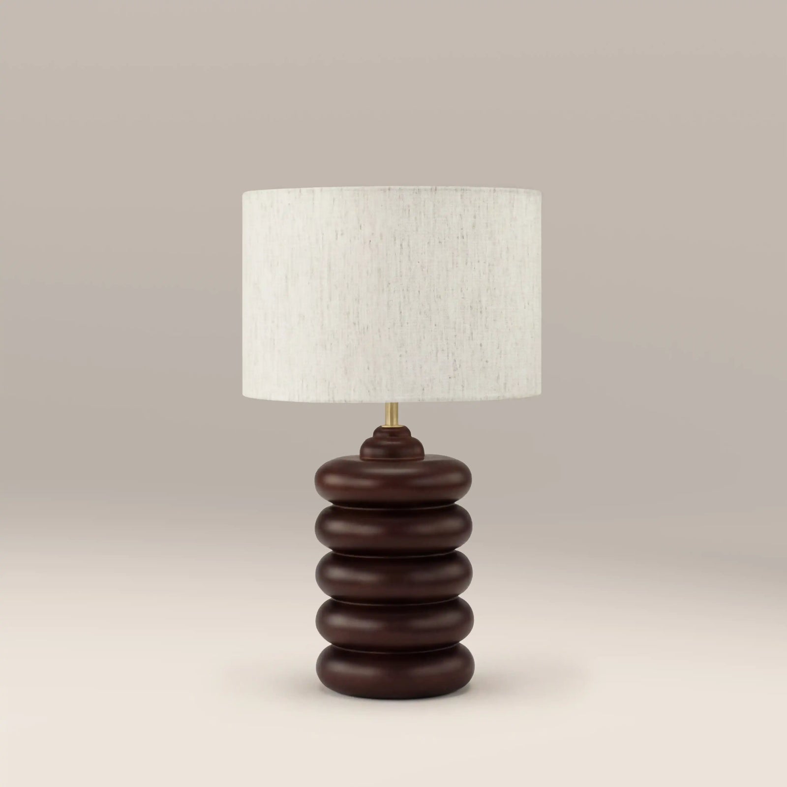 Elodie Table Lamp | Natural Linen & Walnut