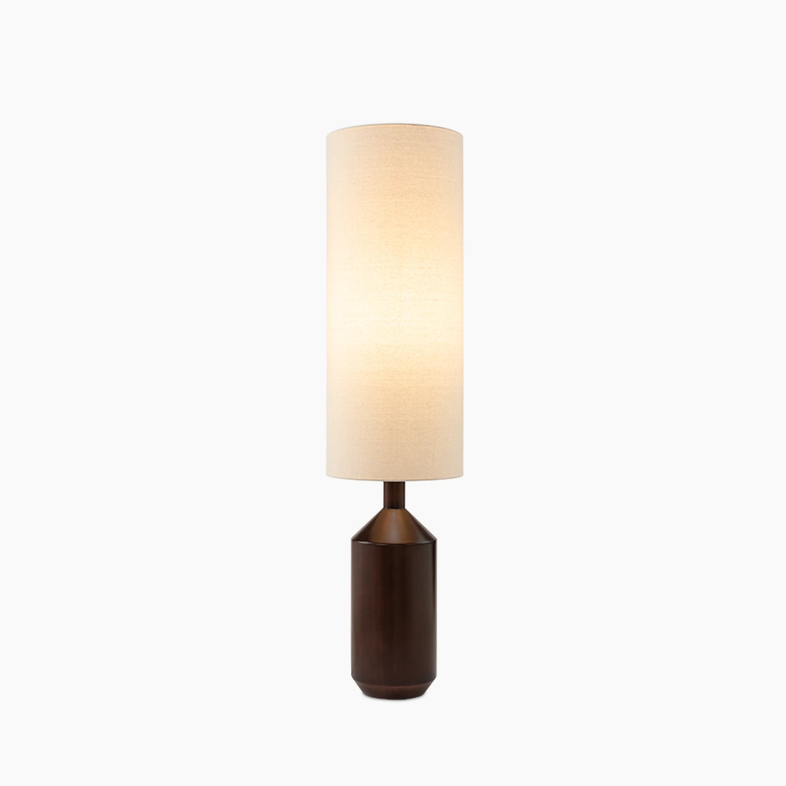 Wynter Floor Lamp | Natural Linen & Walnut