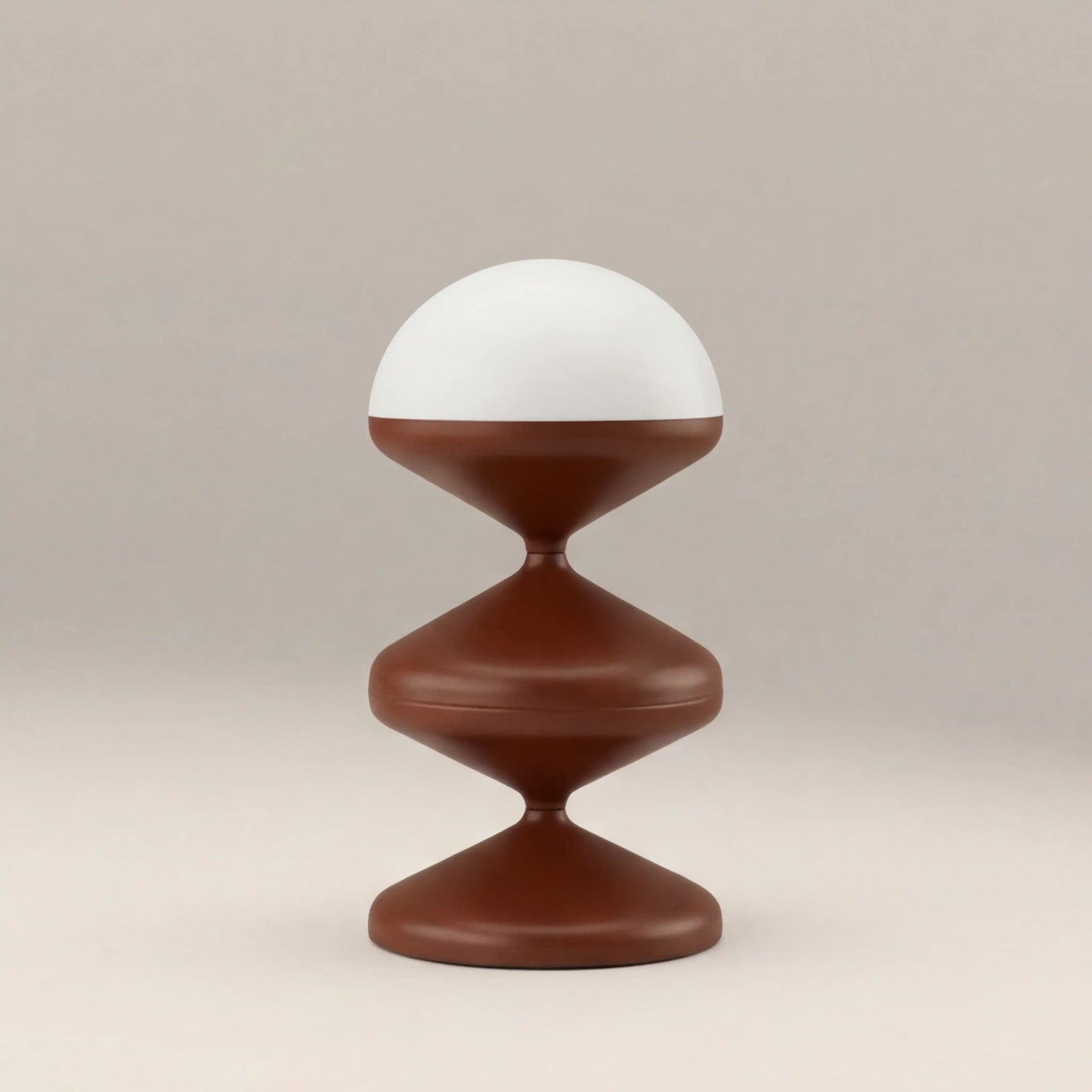 Brandon Table Lamp | Opaque & Rust Red