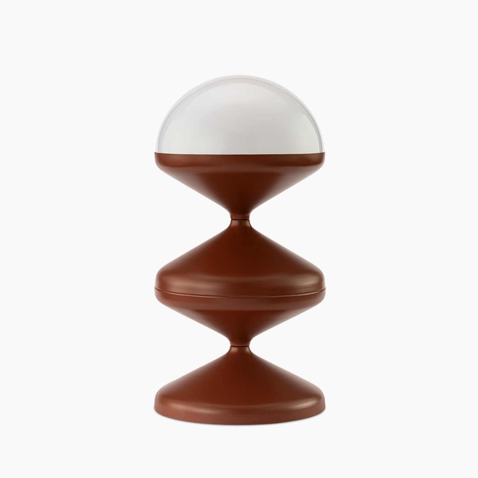 Brandon Table Lamp | Opaque & Rust Red