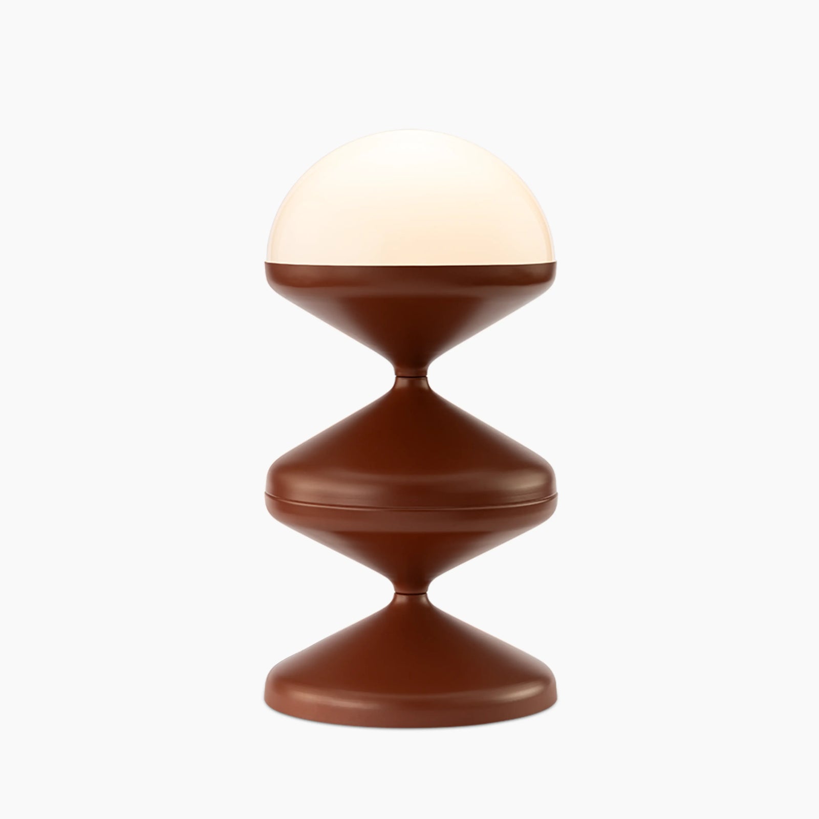Brandon Table Lamp | Opaque & Rust Red