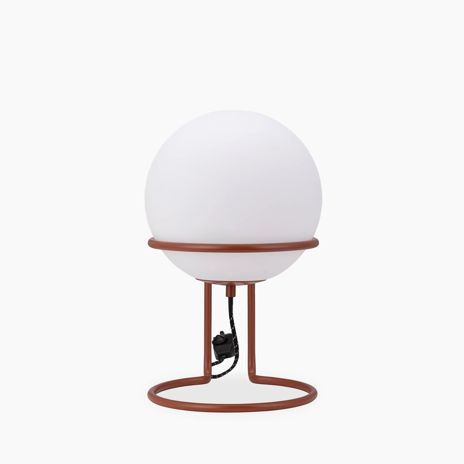 Bodie Table Lamp | Opaque & Rust Red