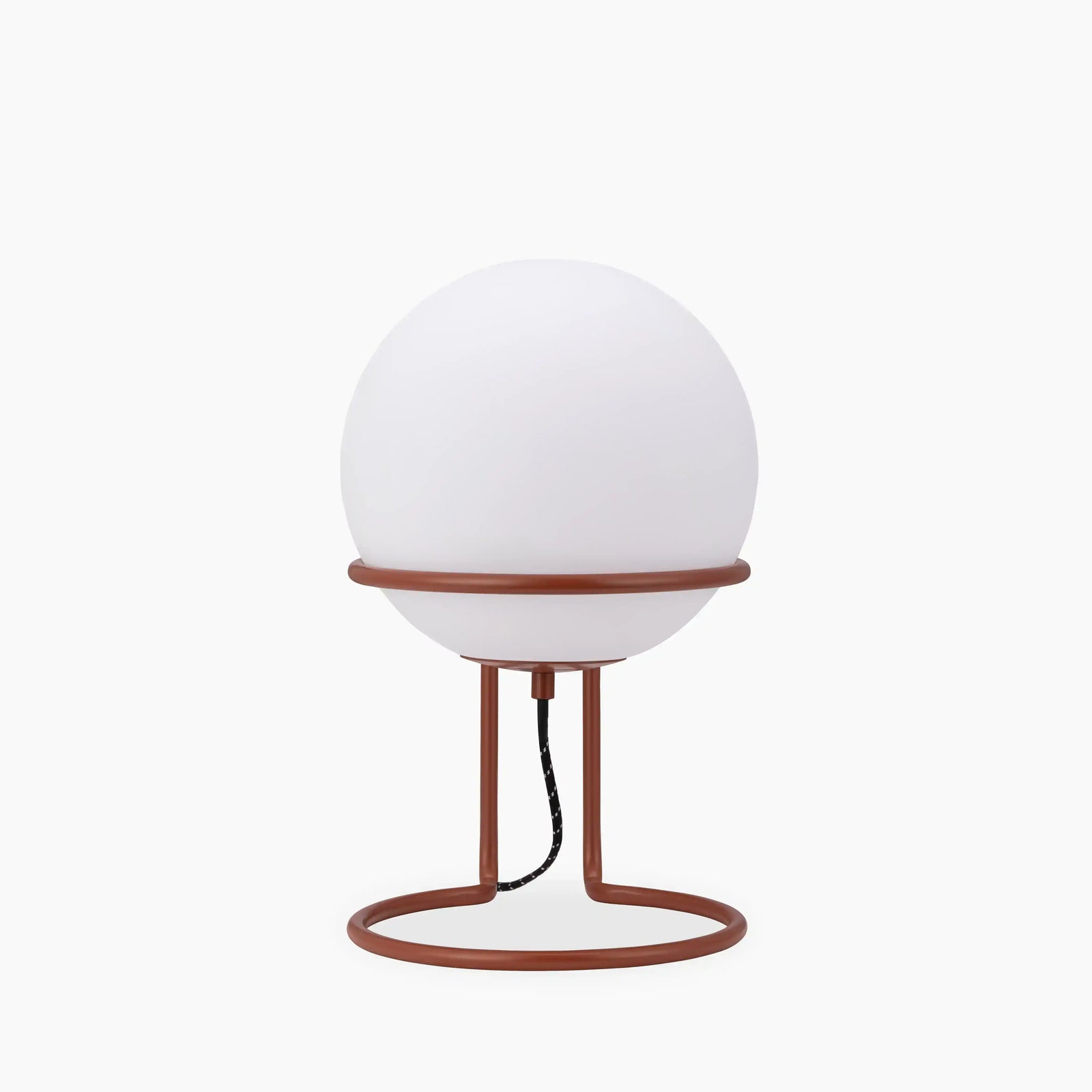 Bodie Table Lamp | Opaque & Rust Red