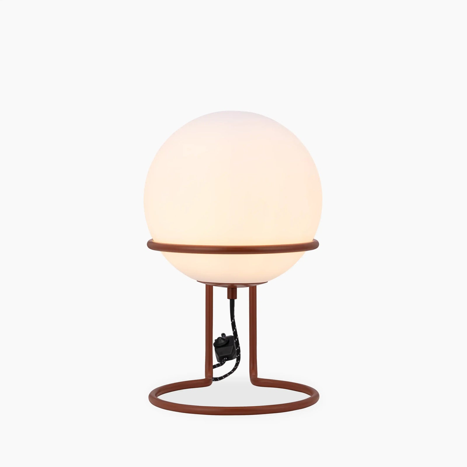 Bodie Table Lamp | Opaque & Rust Red