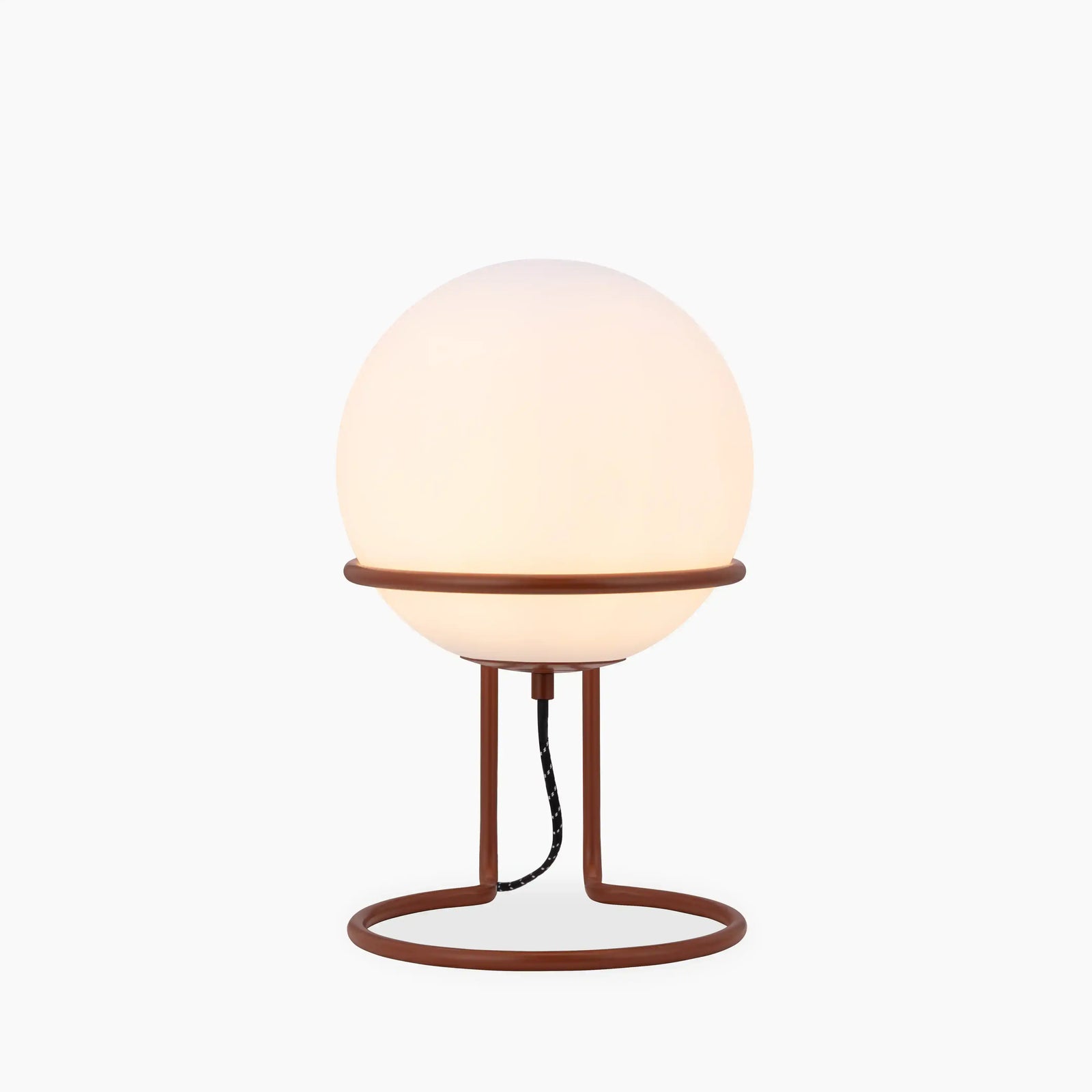 Bodie Table Lamp | Opaque & Rust Red