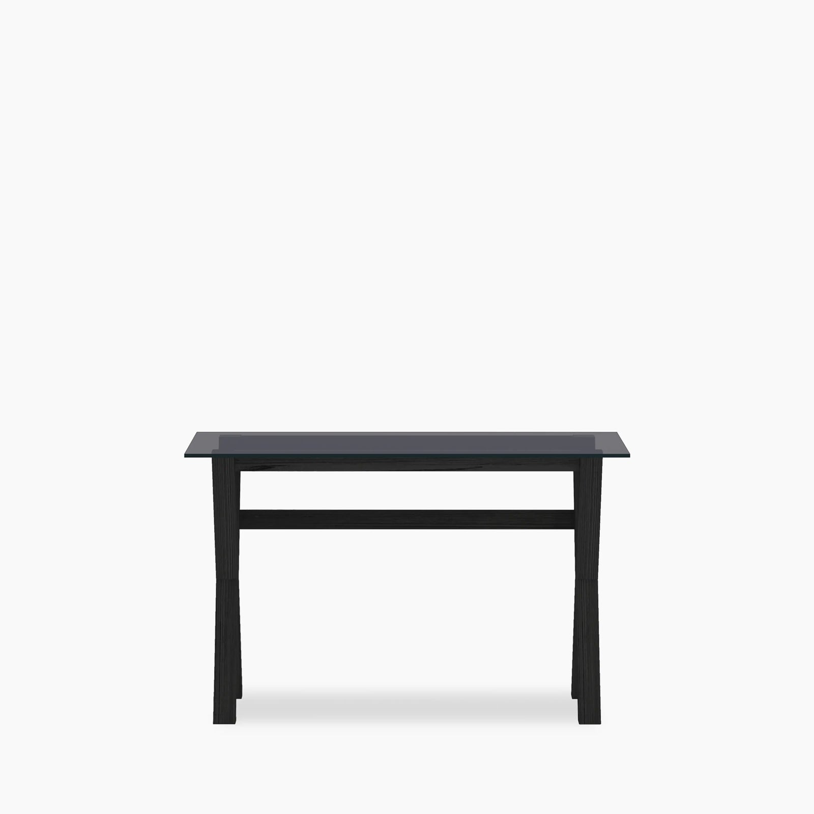 Nyra Desk | Glass & Black