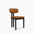 Arbor Dining Chair | Tuscan Tan Faux Leather & Black