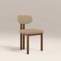 Arbor Dining Chair | Latte Sustainable Fabric & Walnut