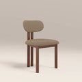 Arbor Dining Chair | Latte Sustainable Fabric & Walnut