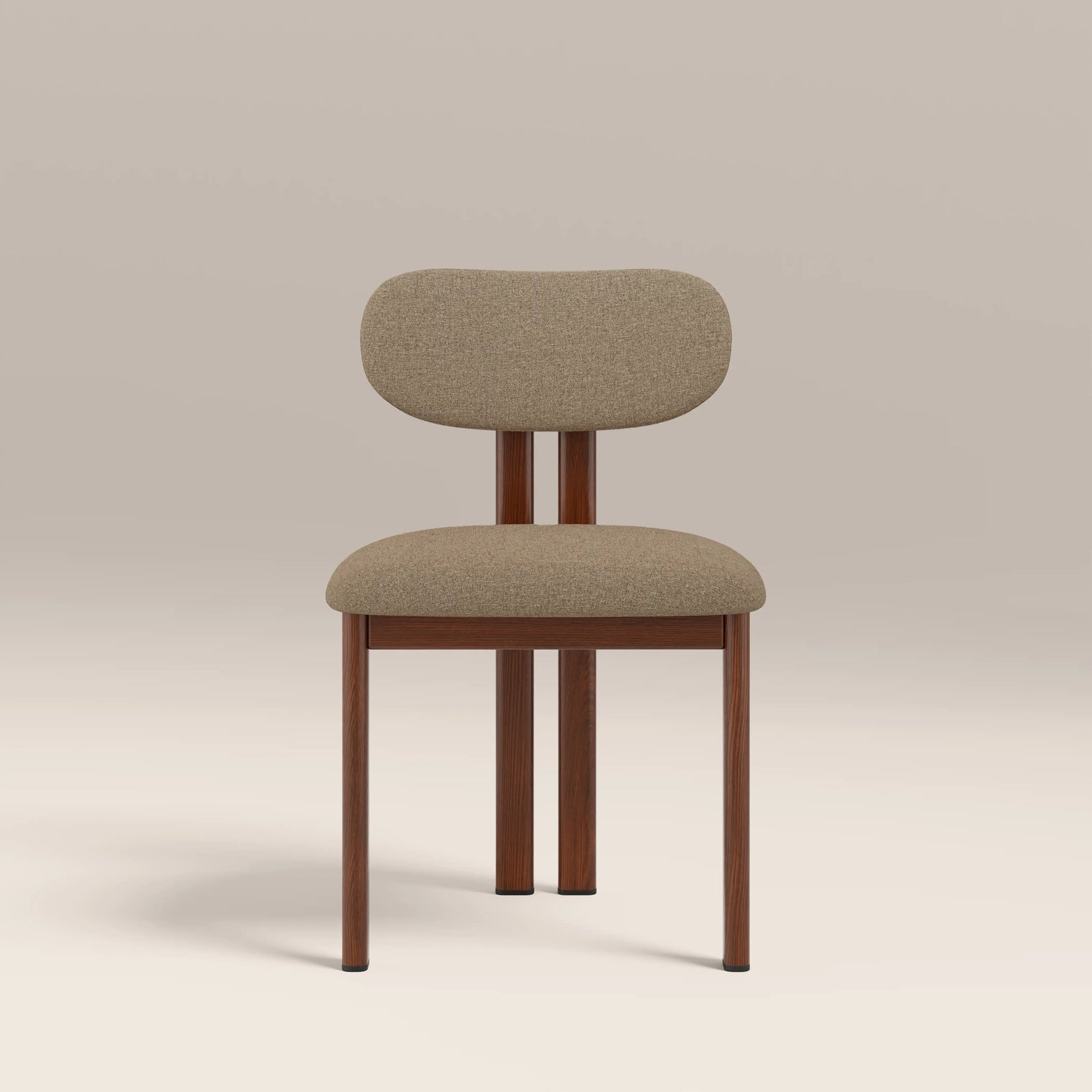 Arbor Dining Chair | Latte Sustainable Fabric & Walnut