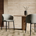 Cameron Dining Chair | Speckled Stone Sustainable Boucle
