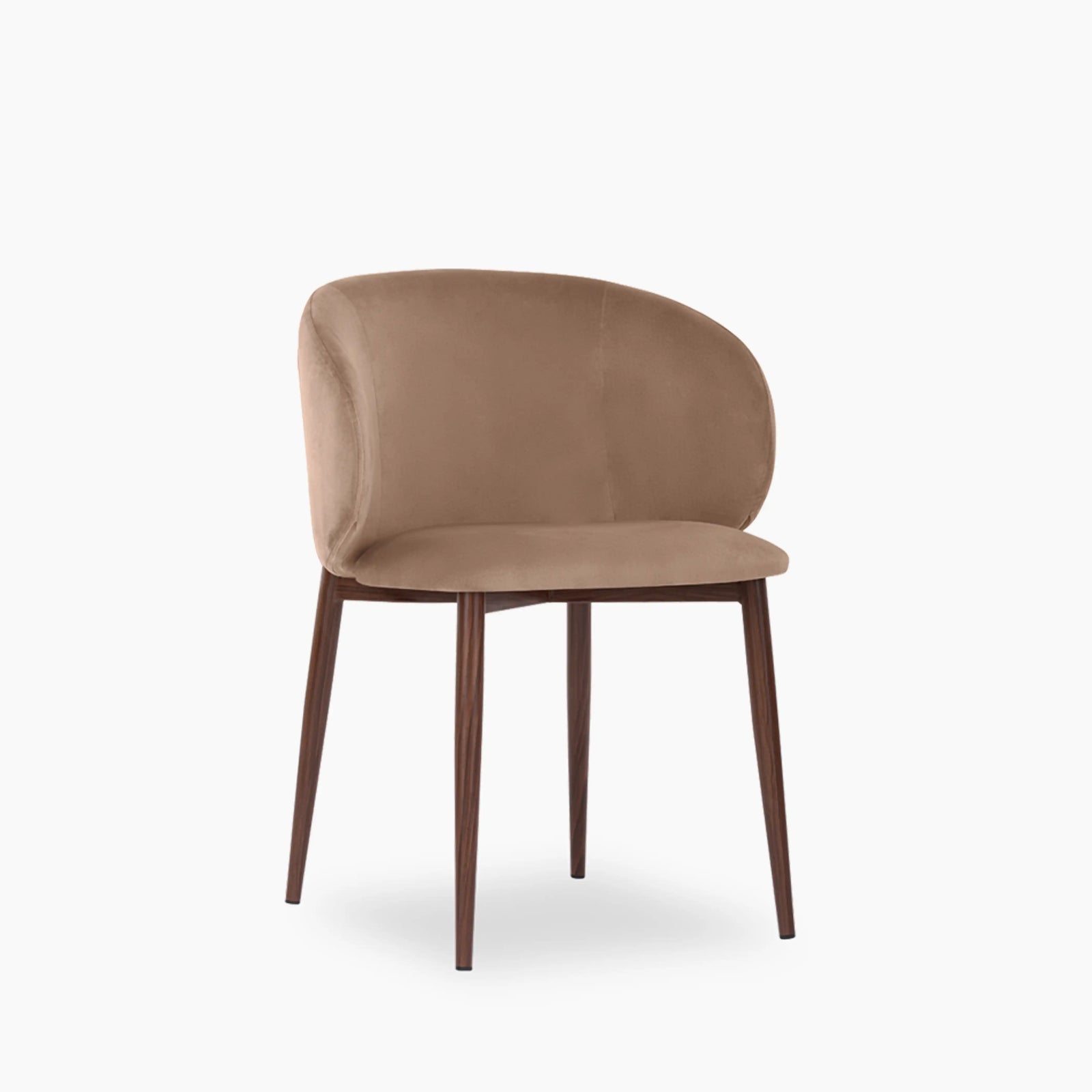 Cameron Dining Chair | Taupe Sustainable Velvet