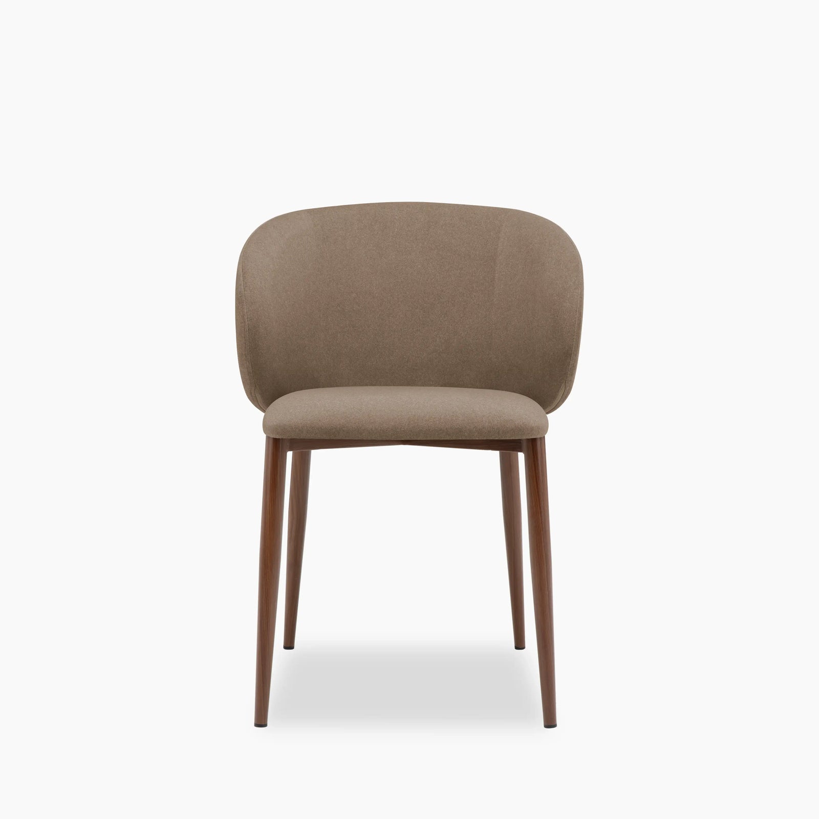 Cameron Dining Chair | Truffle Brown Sustainable Mohair Velvet