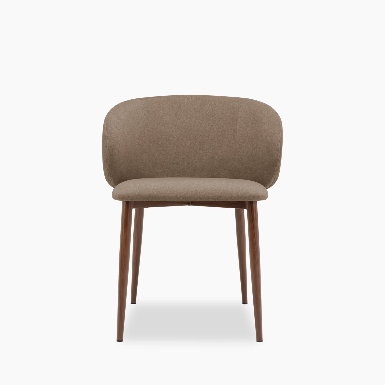 Cameron Dining Chair | Truffle Brown Sustainable Mohair Velvet