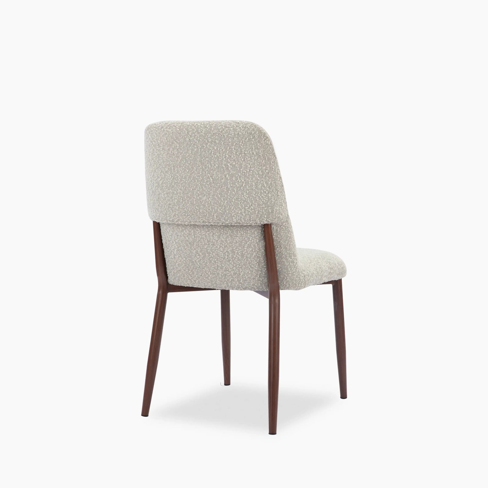 Amari Dining Chair | Speckled Stone Sustainable Boucle & Walnut