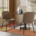 Hoxton Dining Chair | Latte Sustainable Fabric & Black