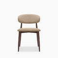 Halston Dining Chair | Latte Sustainable Fabric & Walnut