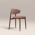 Halston Dining Chair | Blush Pink Sustainable Velvet & Walnut