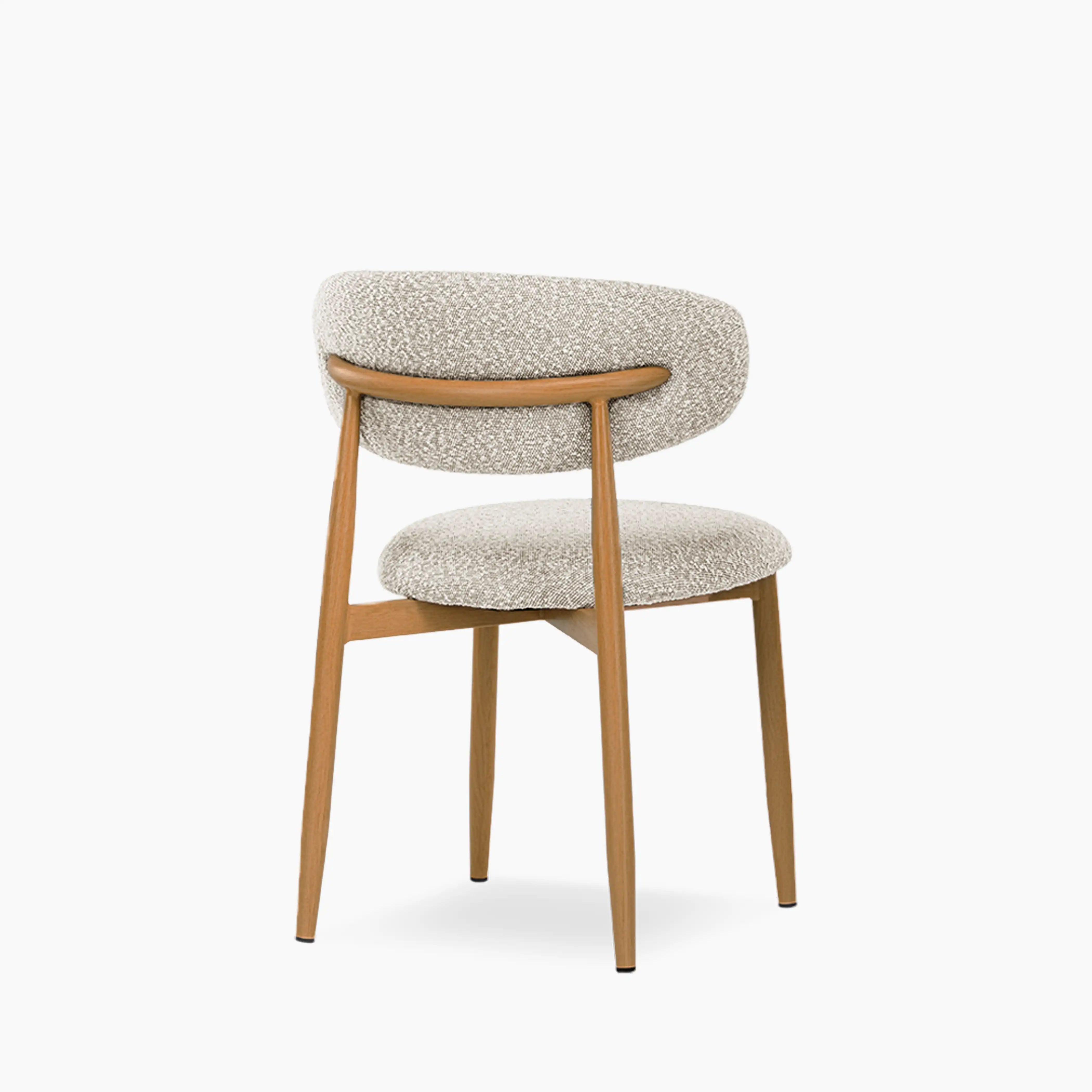 Halston Dining Chair Speckled Stone Sustainable Boucle Oak Cult halston-dining-chair-speckled-stone-sustainable-boucle-oak-cult