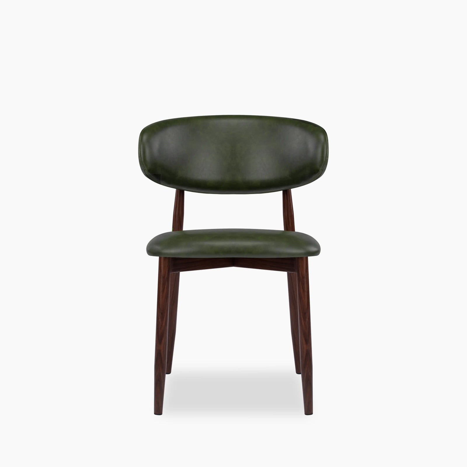 Halston Dining Chair | Vintage Green & Walnut