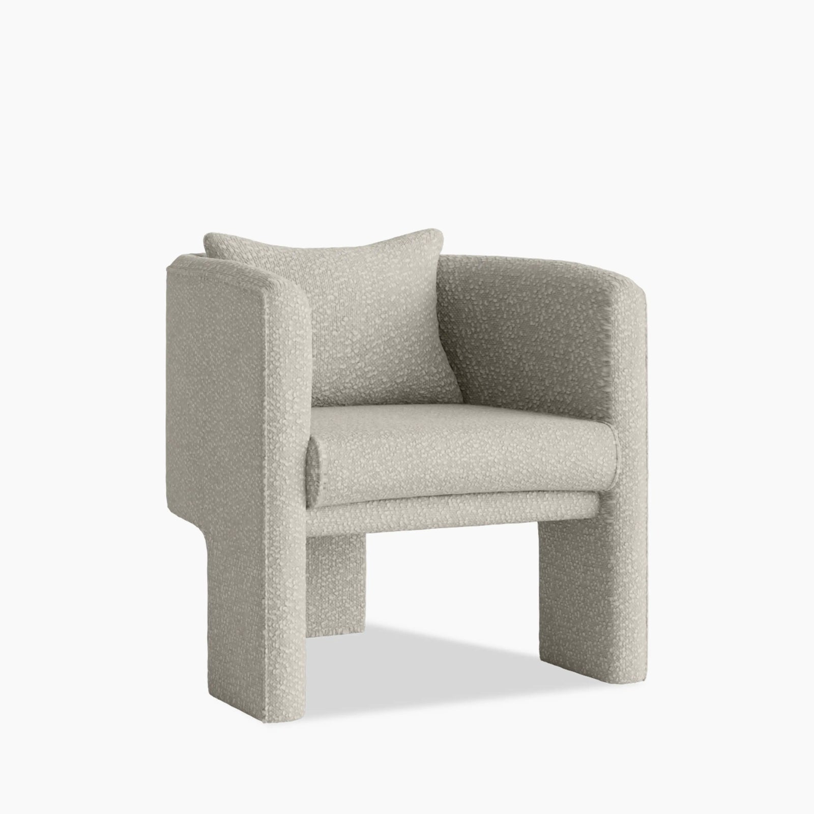 Robyn Armchair | Speckled Stone Sustainable Boucle