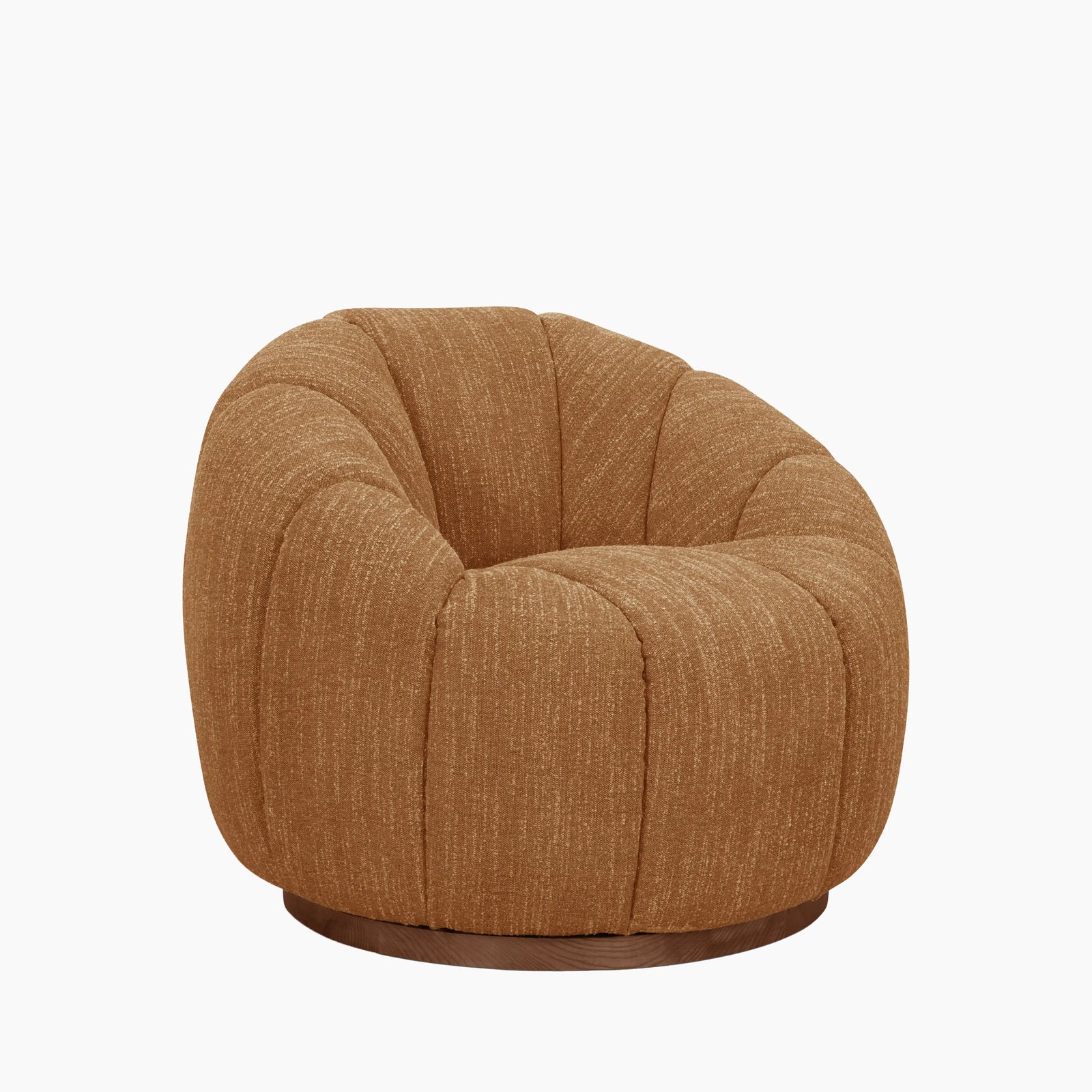Ivy Armchair | Speckled Honey Sustainable Boucle & Walnut